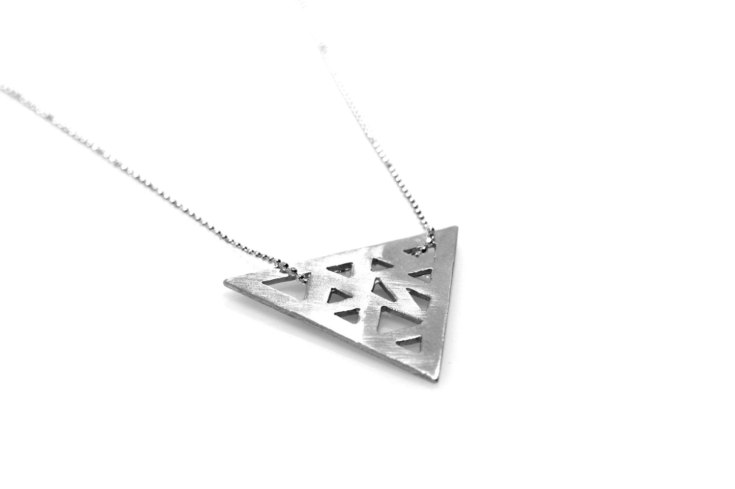 Triangular Necklace - Sterling Silver