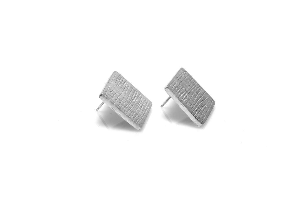 Grid Earrings - Silver