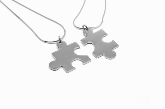 Puzzle Necklace - Silver