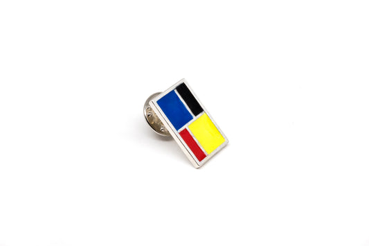 Mondrian Pin B - Silver