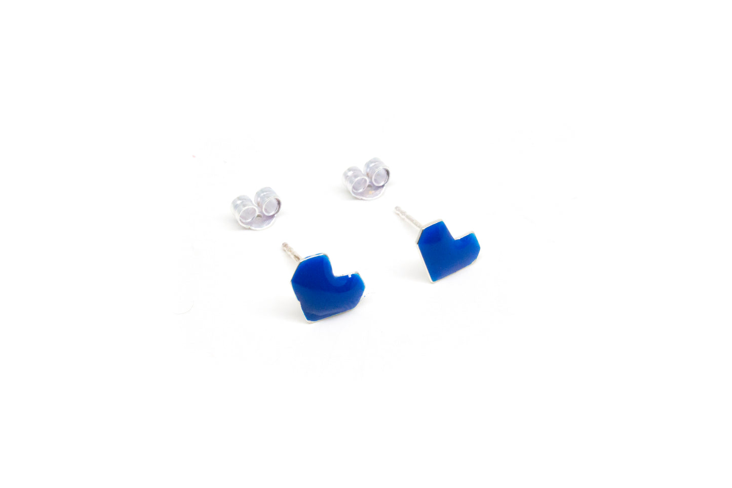 Colorful Heart Stud Earrings