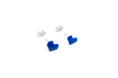 Colorful Heart Stud Earrings