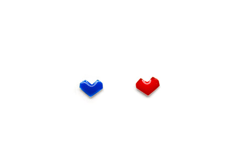 Colorful Heart Stud Earrings