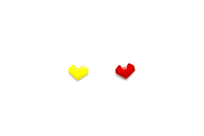 Colorful Heart Stud Earrings