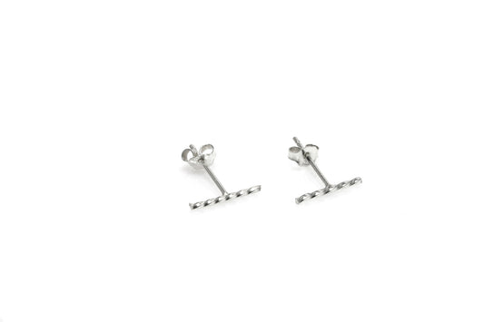 Twist Earrings - Silver