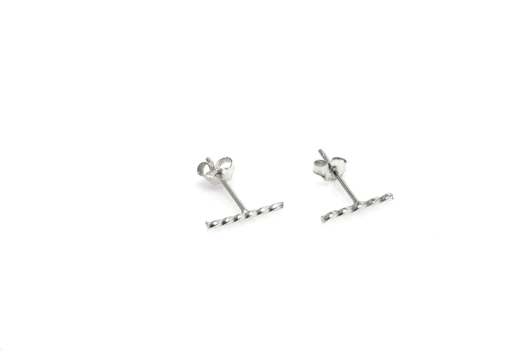 Twist Earrings - Silver
