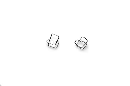 Mondrian Earrings - Silver