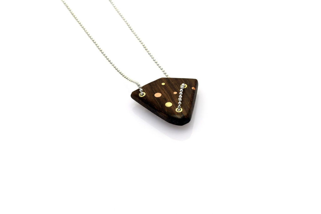 Galaxy Small Necklace - Wood