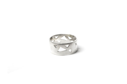 Geometric Ring - Silver