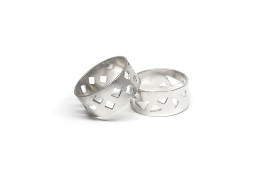 Geometric Ring - Silver