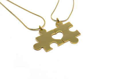 Puzzle Necklace - Gold Plated