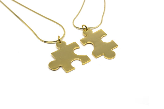 Puzzle Necklace - Gold Plated