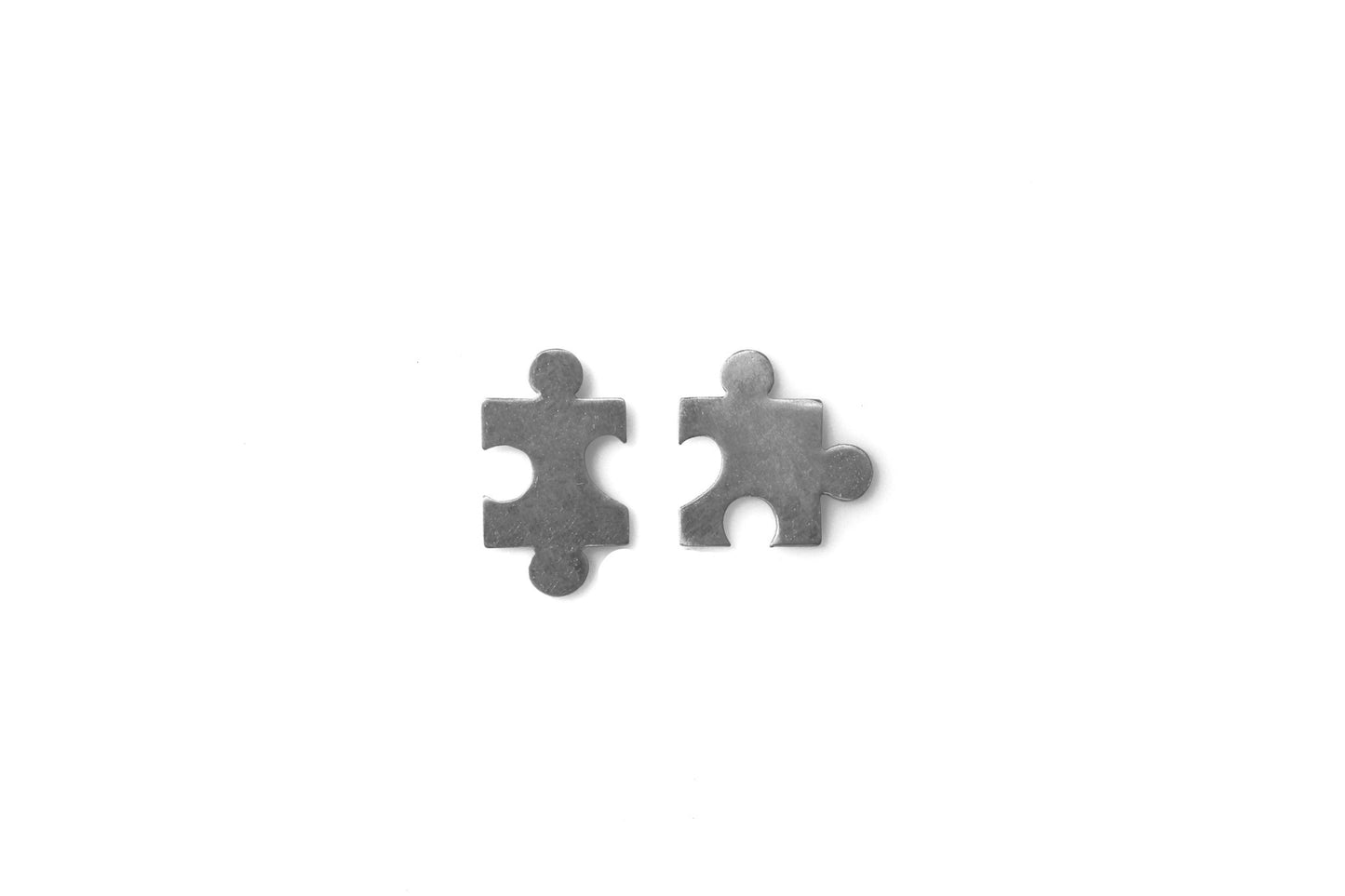Puzzle Earrings - Silver