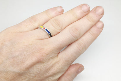 Mondrian SLIM Ring - Silver
