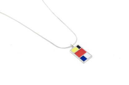 Mondrian Necklace - Silver