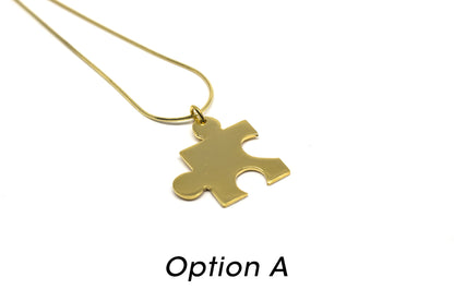 Puzzle Necklace - Gold Plated