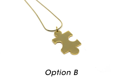 Puzzle Necklace - Gold Plated