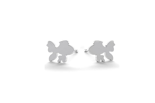 Tiny Fish Earrings - Silver