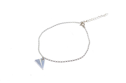 Paper Airplane Bracelet - Silver