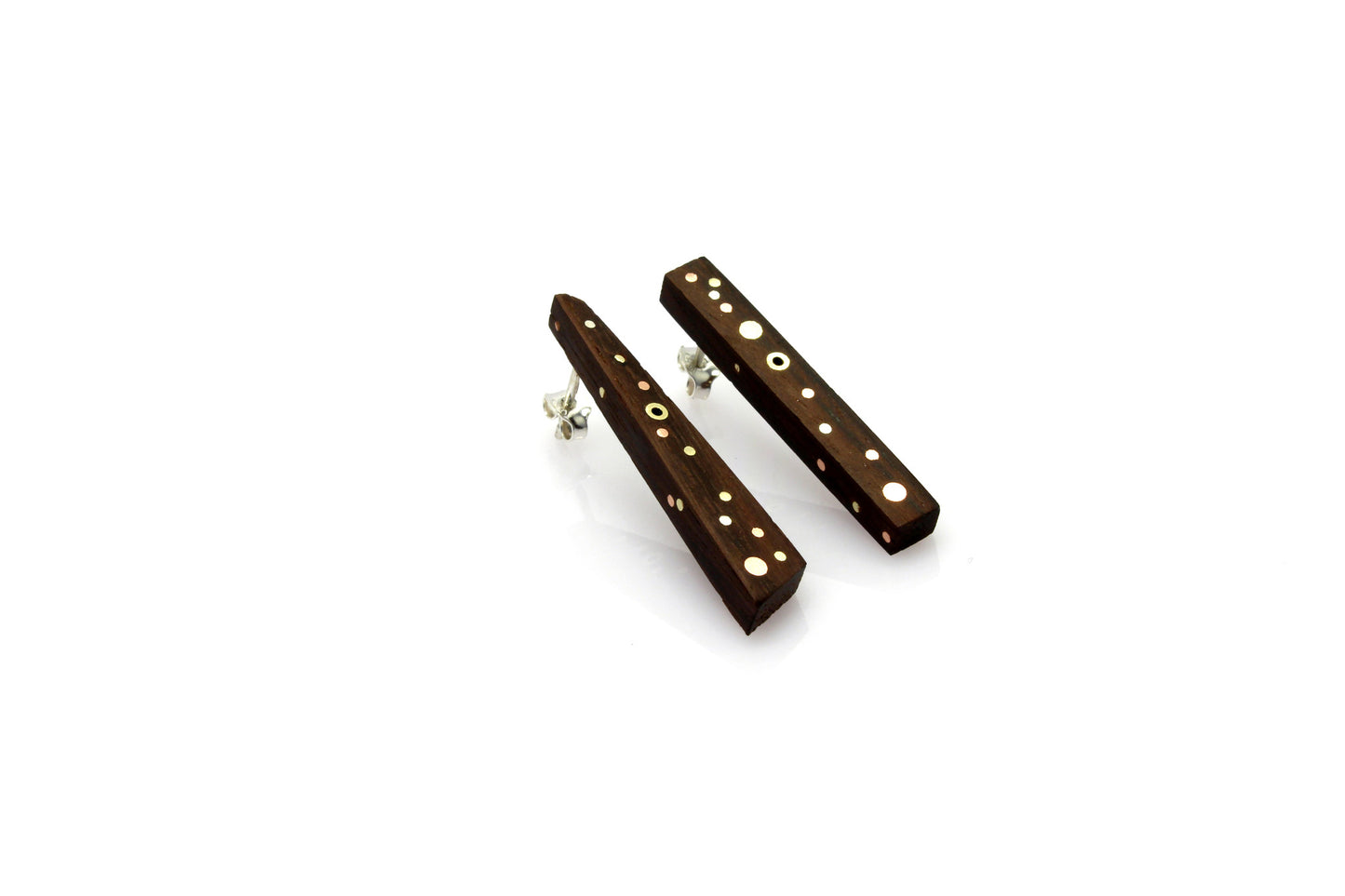 Galaxy Earrings - Wood