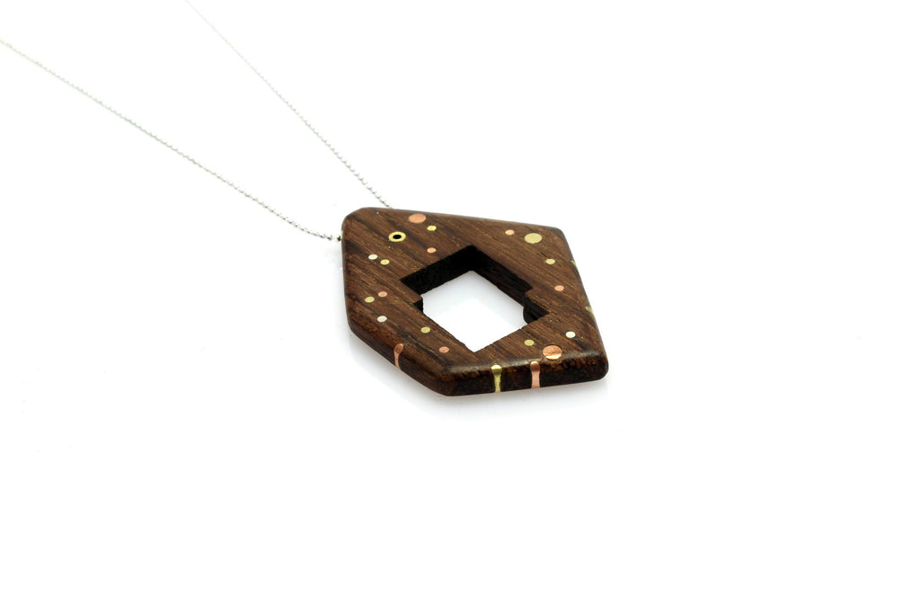 Galaxy Large Necklace - Wood