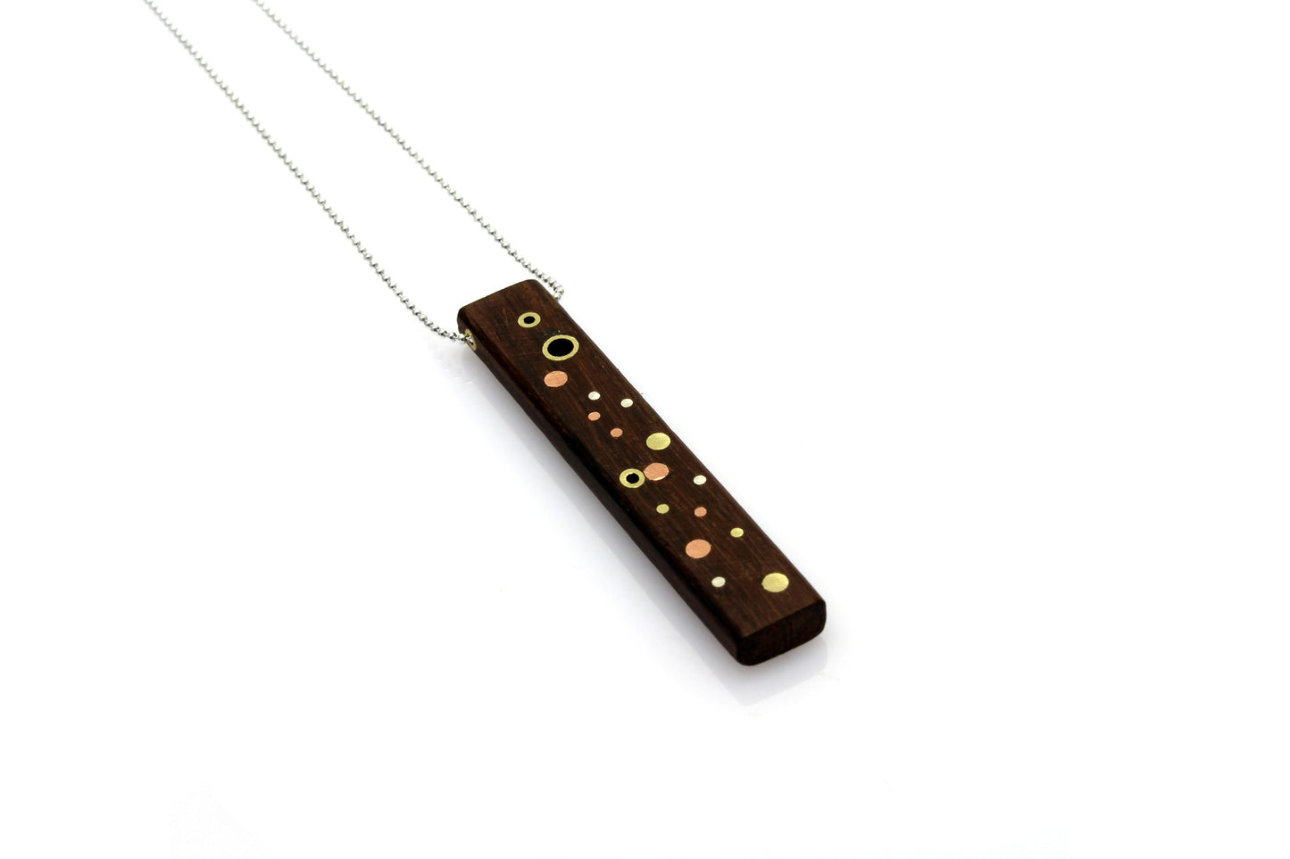 Galaxy Medium Necklace - Wood