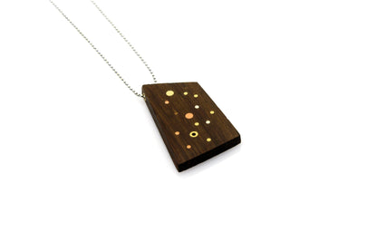 Galaxy Medium Necklace - Wood