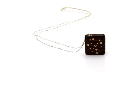 Galaxy Small Necklace - Wood