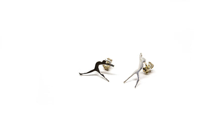 Gymnastics Earrings - Silver