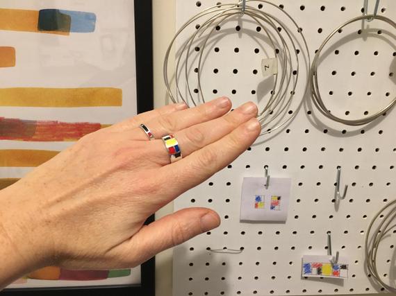 Mondrian FAT Ring - Silver