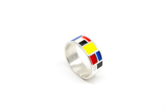 Mondrian FAT Ring - Silver