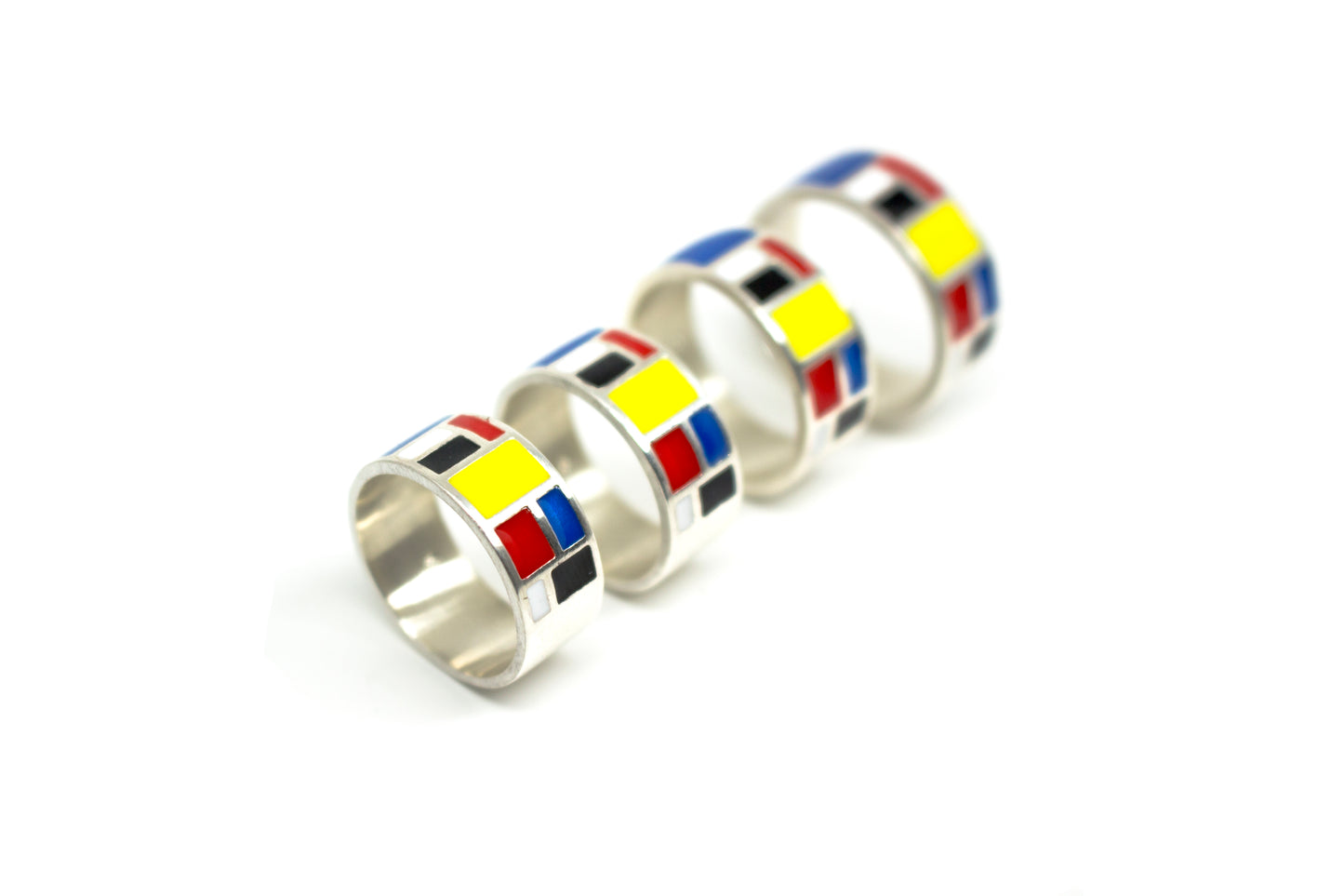 Mondrian FAT Ring - Silver