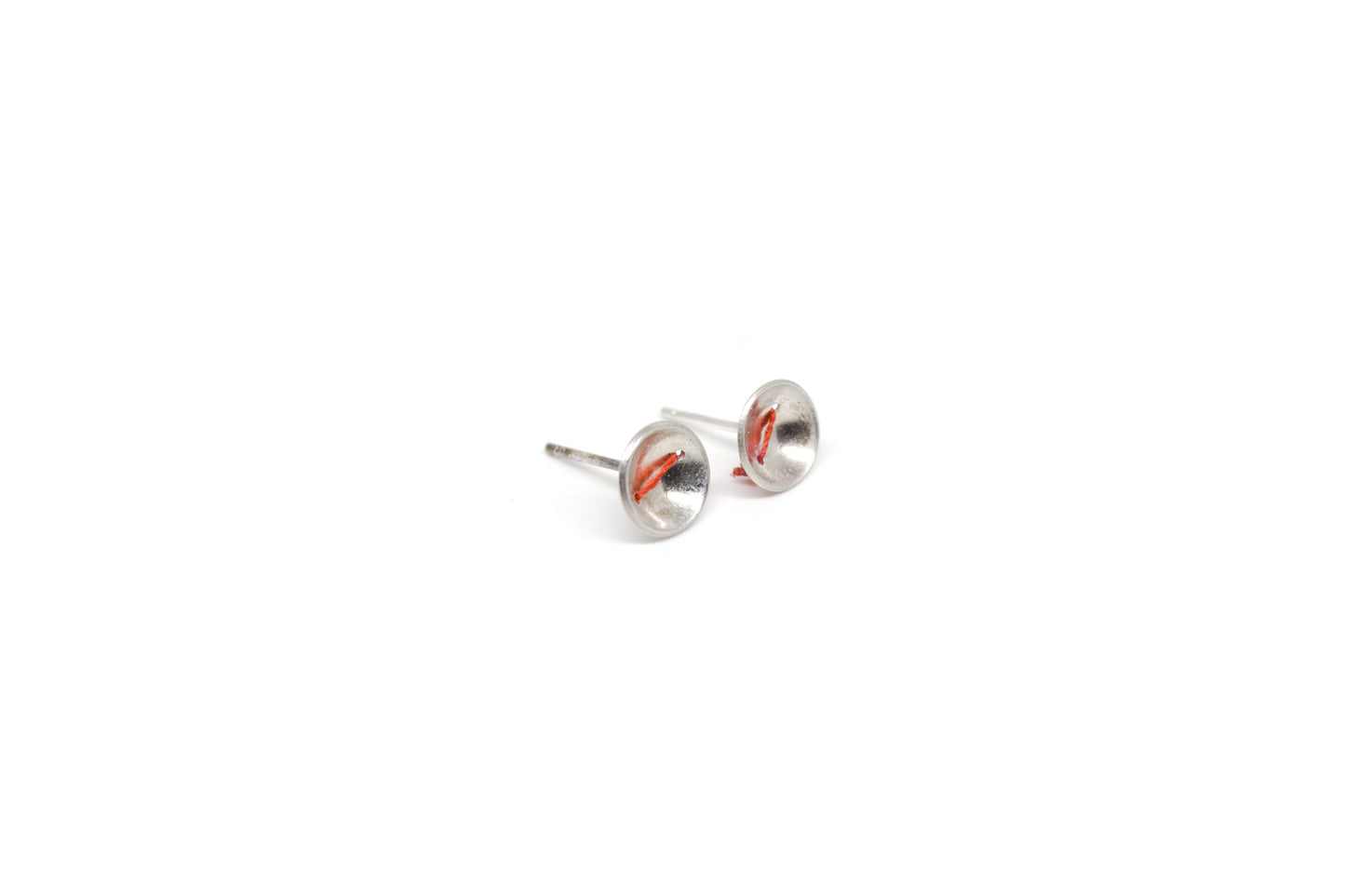 Sew 1x Earrings - Silver