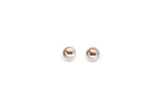 Sew 1x Earrings - Silver