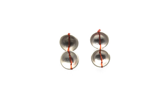 Sew 2x Earrings - Silver