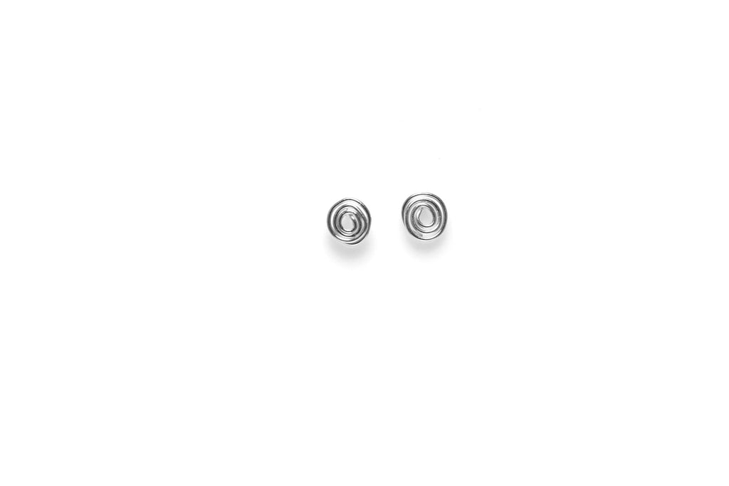 Spiral Earrings - Silver