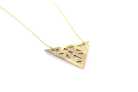 Triangular Necklace - Gold plated