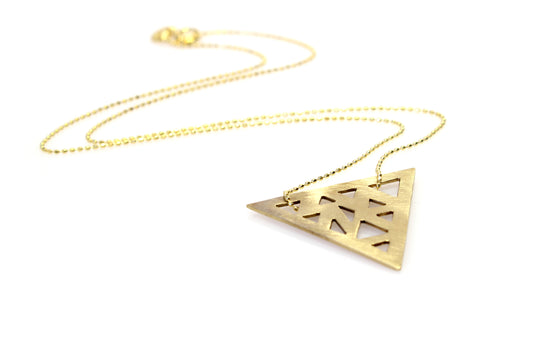 Triangular Necklace - Gold plated