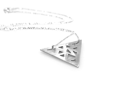 Triangular Necklace - Sterling Silver