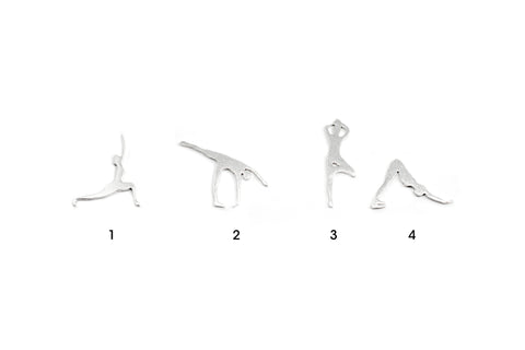 Yoga Earrings - Silver