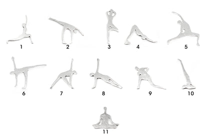 Yoga Pendants - Silver