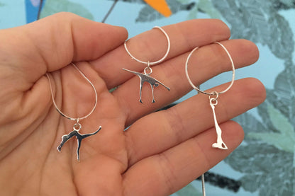 Yoga Pendants - Silver