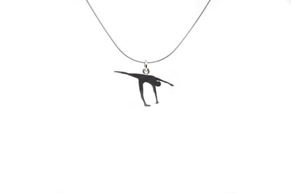 Tiny Yoga Pendants - Silver