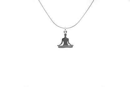 Tiny Yoga Pendants - Silver